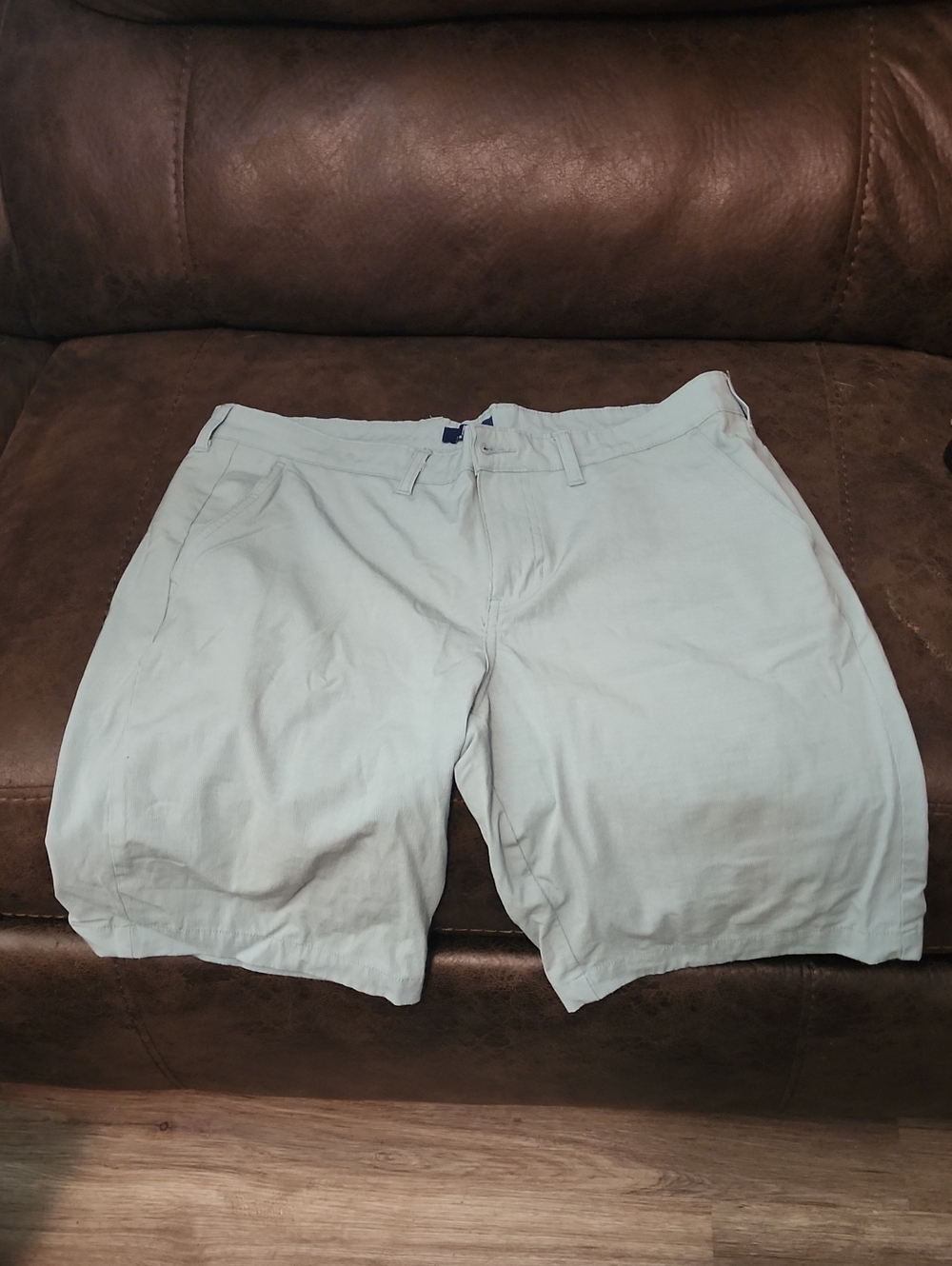 George Light Blue Flat-Front Men's Shorts